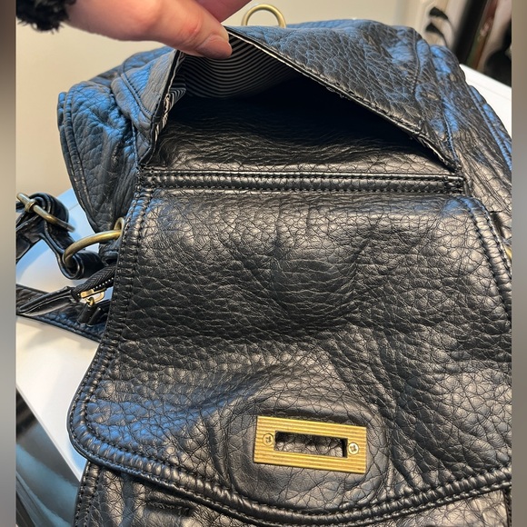 Ampere Black Crossbody Saddle Purse - Picture 6 of 6